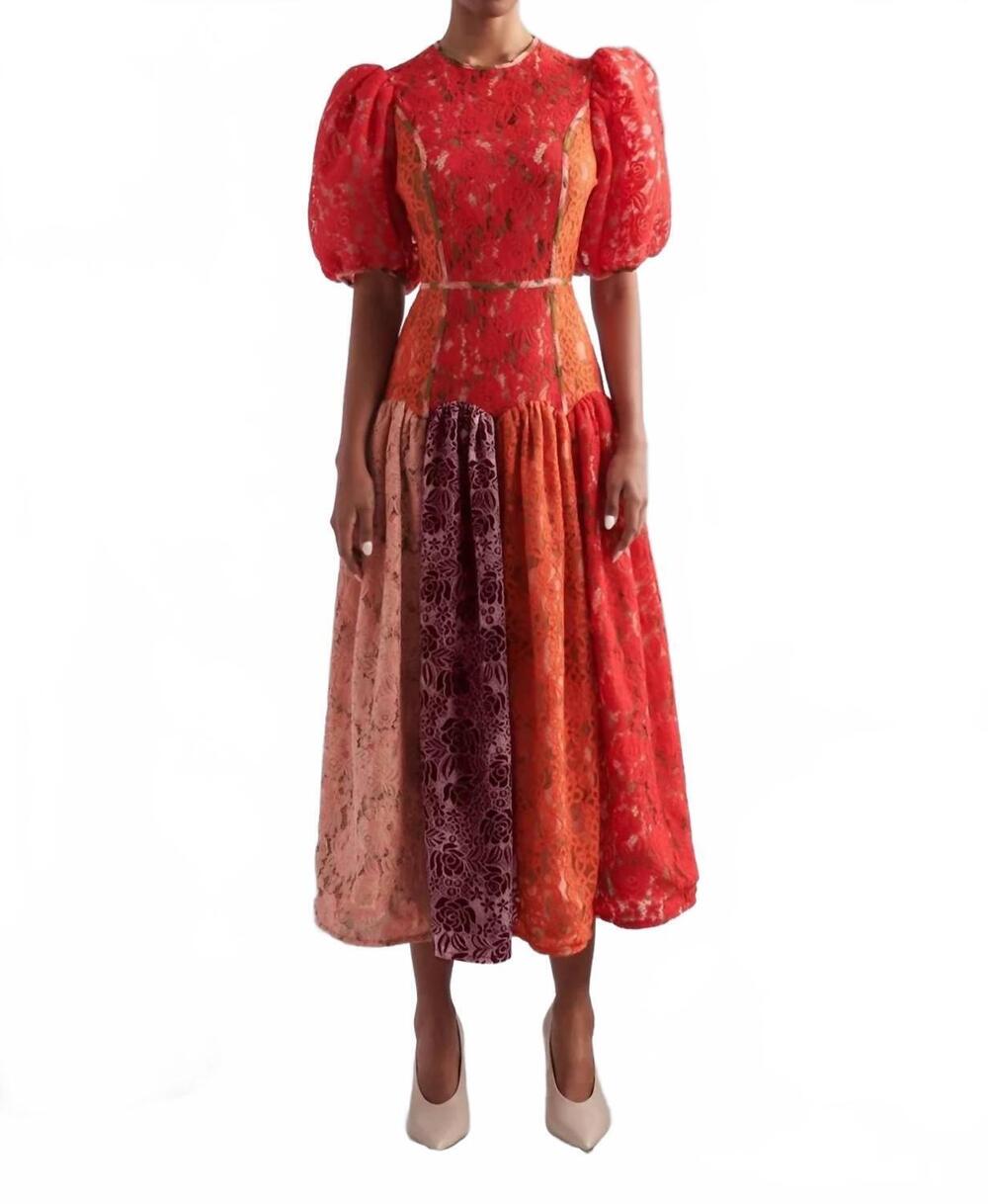 NEW CELIA B philo dress in red